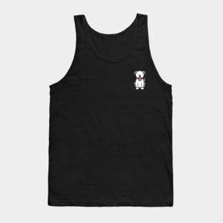 Cute White Pitbull Tank Top